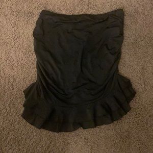 Black mini skirt